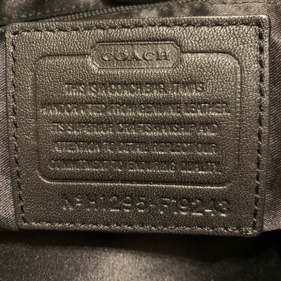 Coach Leather with Snake Print & Gold Accents Bag - Picture 13 of 14